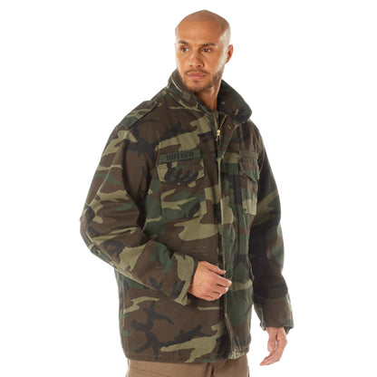 Woodland Camouflage - Tactical M-65 Field Lightweight Jacket