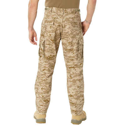 Desert Digital Camo - Military BDU Pants - Cotton Polyester Twill Info