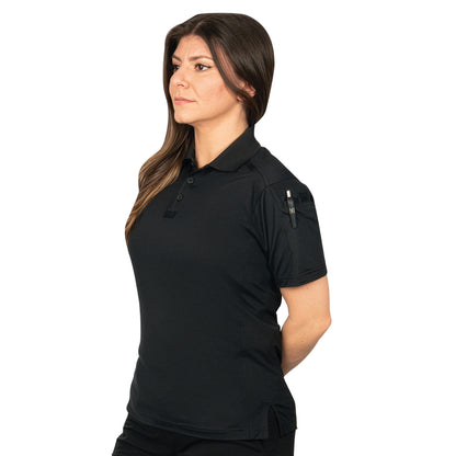 Womens Tactical Polo Shirt Short Sleeve Stretch Quick Dry Performance Uniform
