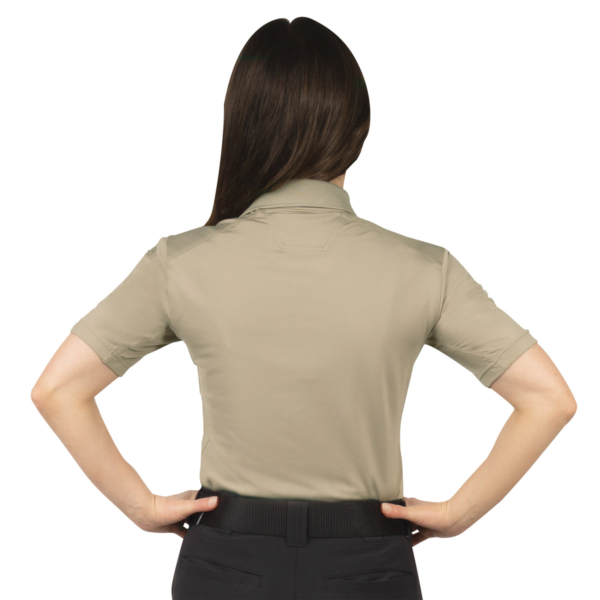 Womens Tactical Polo Shirt Short Sleeve Stretch Quick Dry Performance Uniform