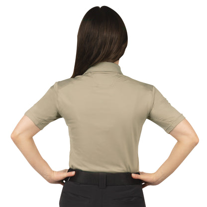 Womens Tactical Polo Shirt Short Sleeve Stretch Quick Dry Performance Uniform