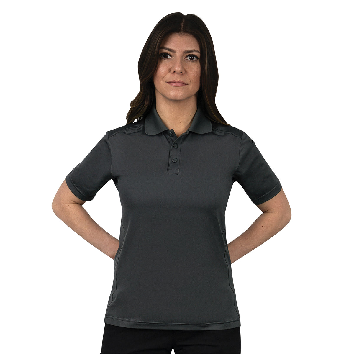 Womens Tactical Polo Shirt Short Sleeve Stretch Quick Dry Performance Uniform