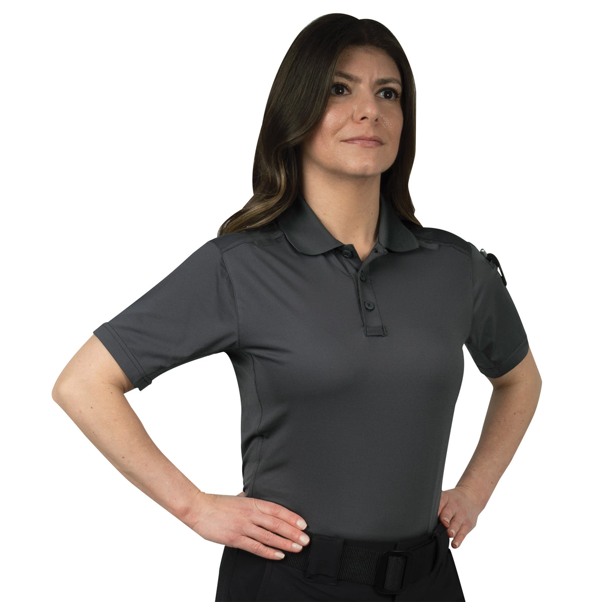 Womens Tactical Polo Shirt Short Sleeve Stretch Quick Dry Performance Uniform