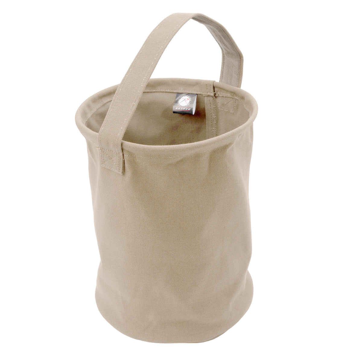 Khaki - Natural Canvas Water Bucket 10 in. x 9 in.