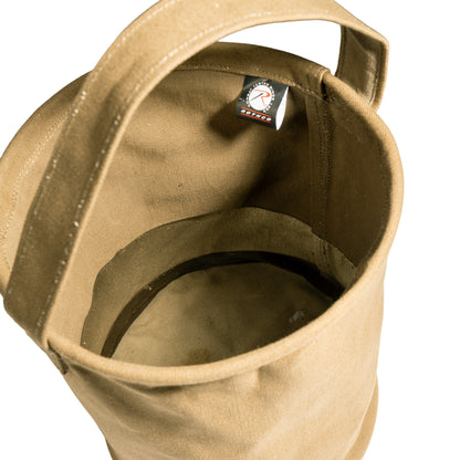 Olive Drab - Natural Canvas Water Bucket 10 in. x 9 in.