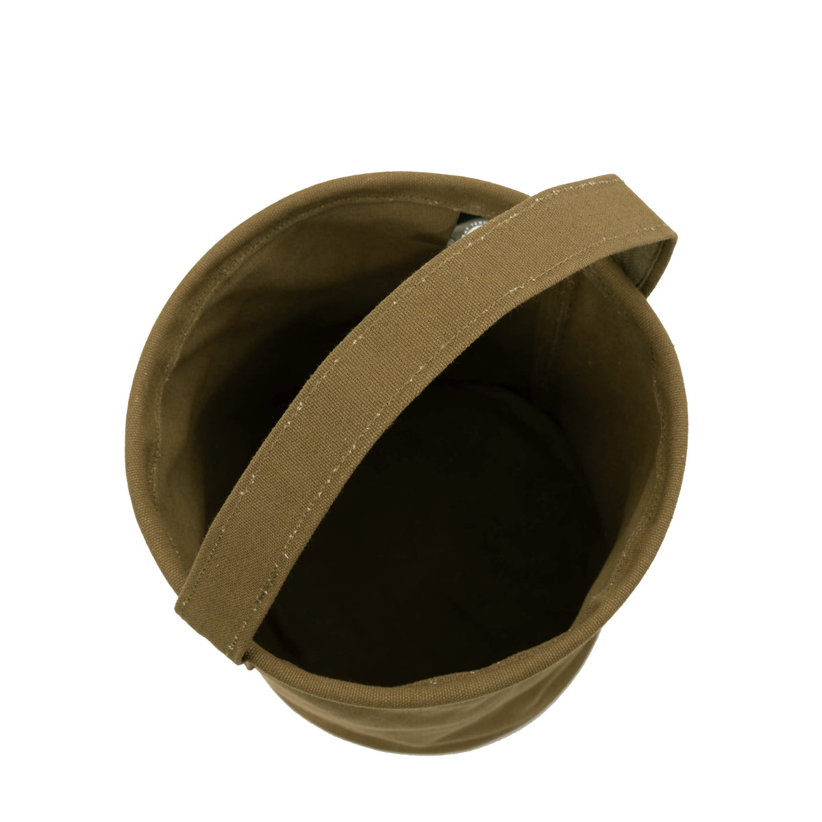Olive Drab - Natural Canvas Water Bucket 10 in. x 9 in.