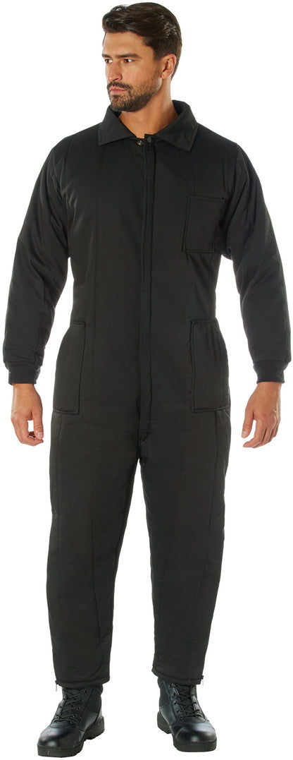 Black - Outdoor Cold Weather Insulated Coveralls