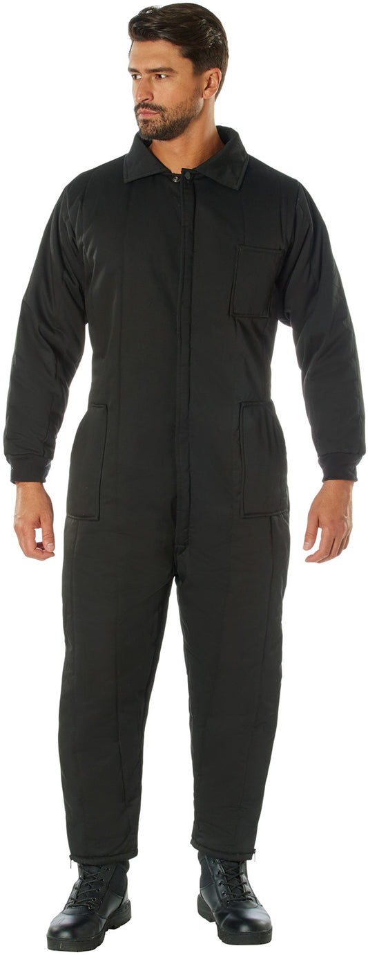 Black - Outdoor Cold Weather Insulated Coveralls