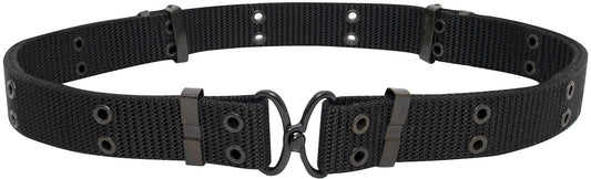 Black - Tactical Thin Pistol Belt 50 in.