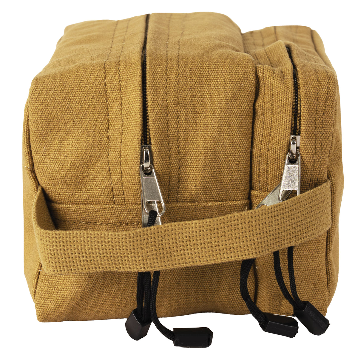 Coyote Brown - Canvas Dual Compartment Travel Kit