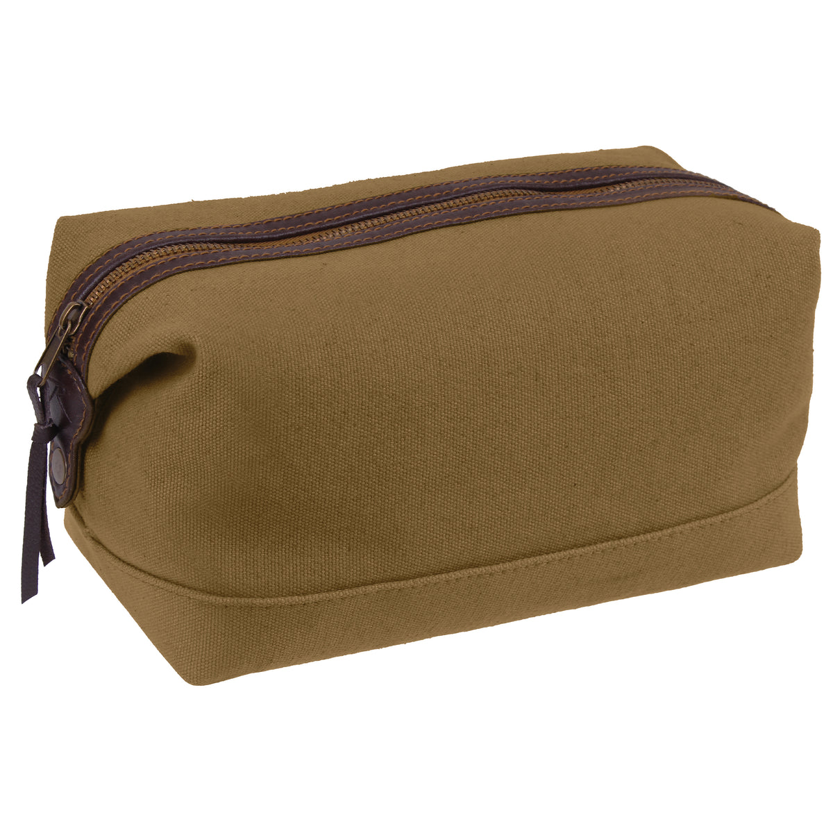 Coyote Brown - Canvas & Leather Travel Kit