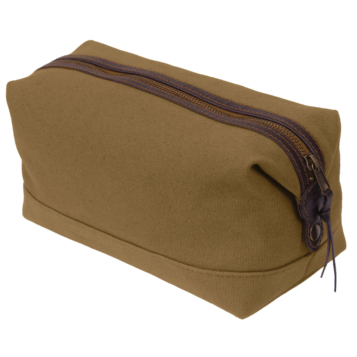 Coyote Brown - Canvas & Leather Travel Kit