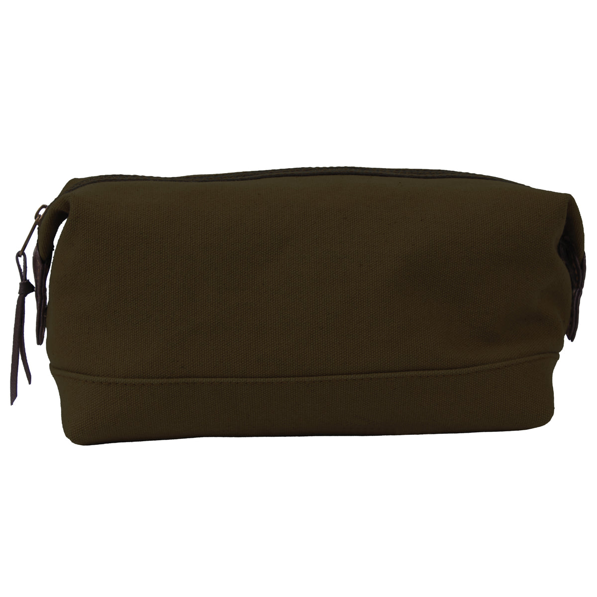 Brown - Canvas & Leather Travel Kit