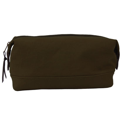 Brown - Canvas & Leather Travel Kit
