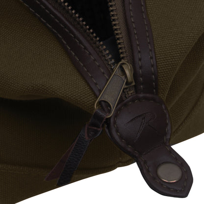 Brown - Canvas & Leather Travel Kit
