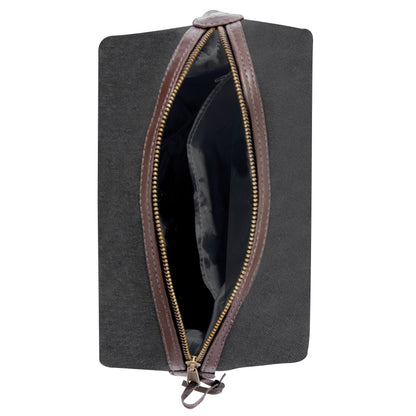 Charcoal Grey - Canvas & Leather Travel Kit