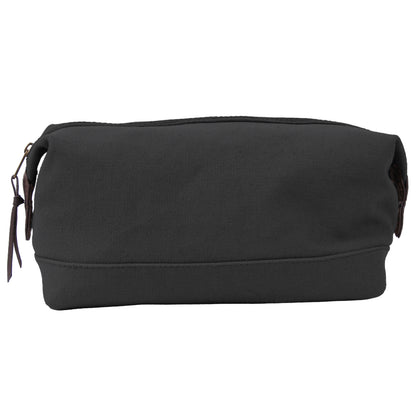 Charcoal Grey - Canvas & Leather Travel Kit