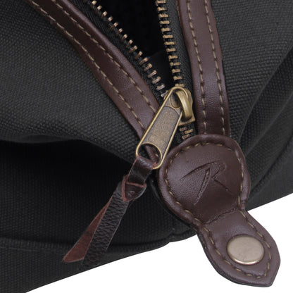 Charcoal Grey - Canvas & Leather Travel Kit