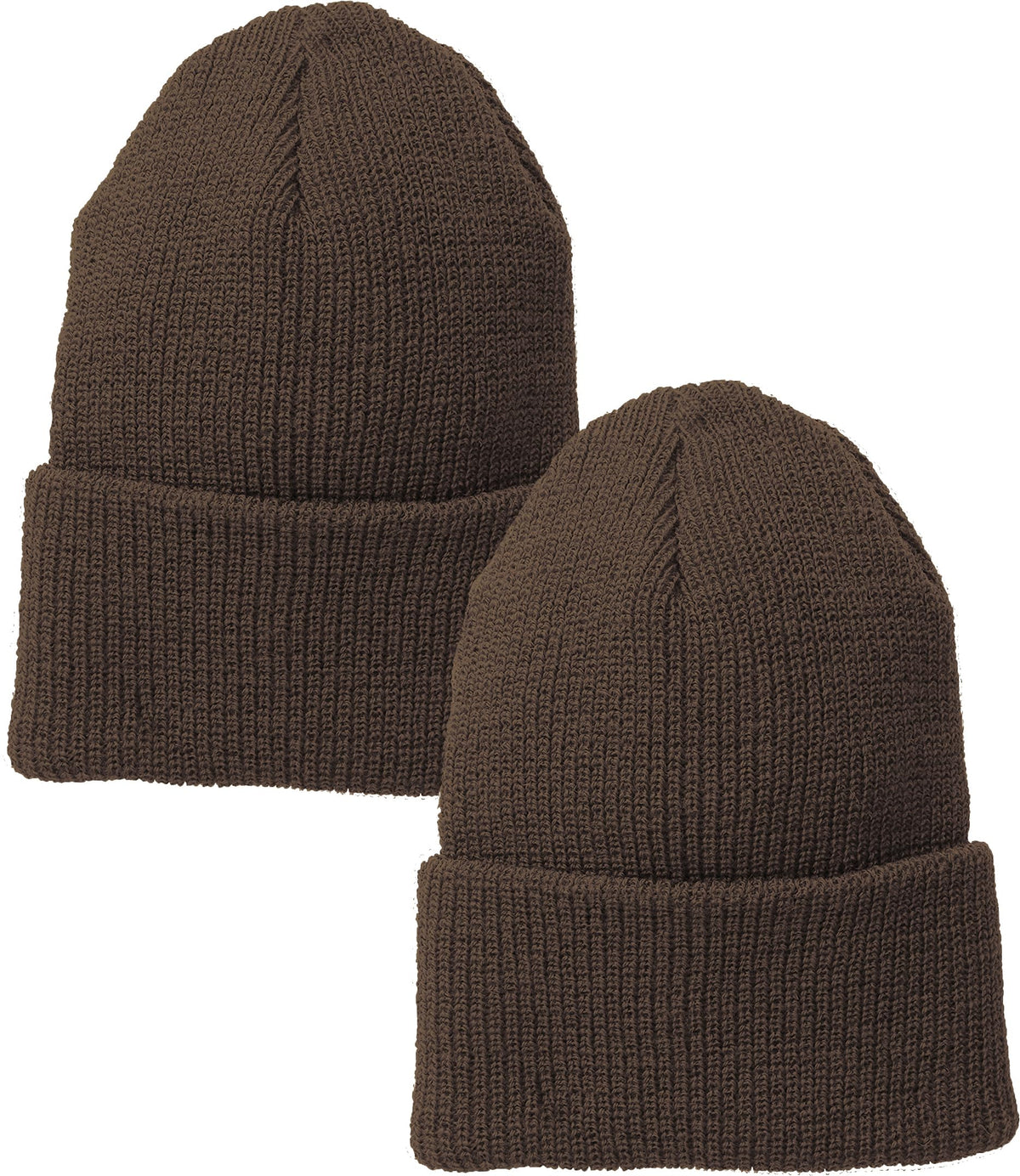 Military Genuine GI Watch Cap Warm Winter USN Wool Beanie Solid Cuffed Army Hat 2-PACK