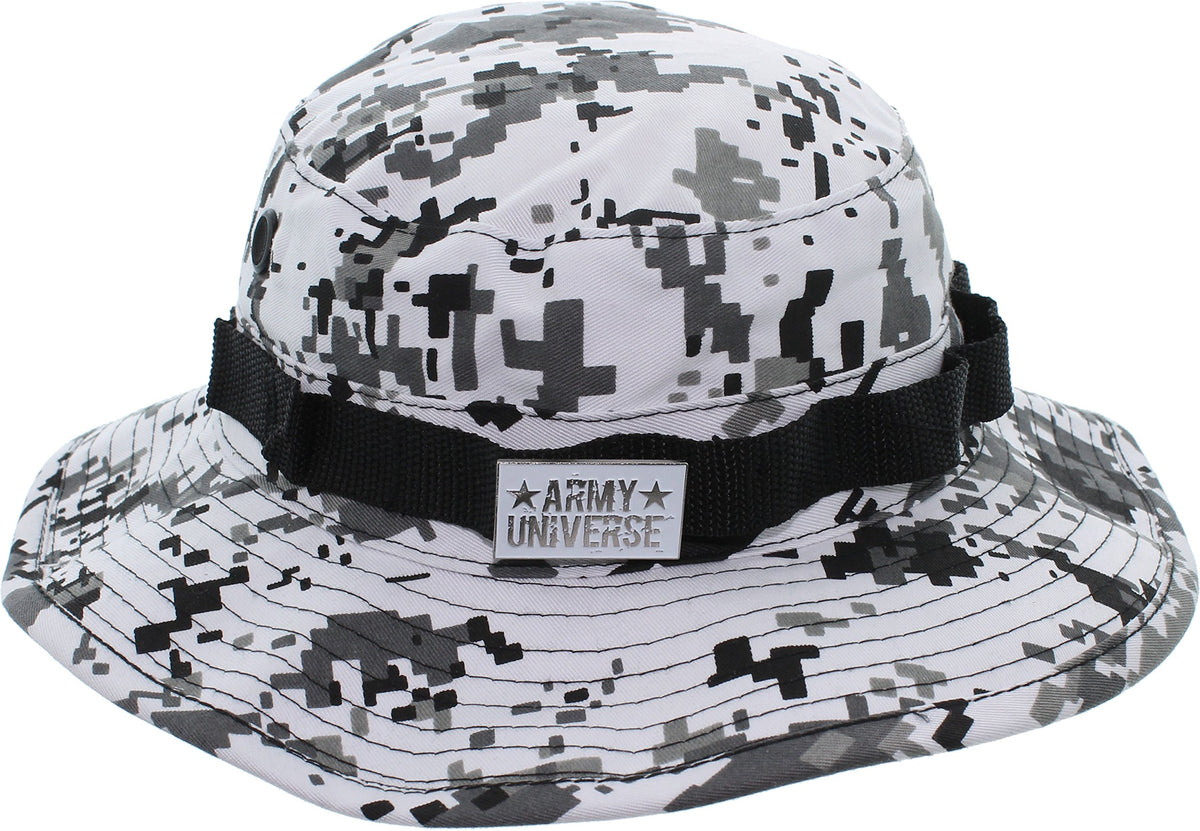 Tactical Boonie Hat Military Bucket Cap Camo Digital or Solid Wide Brim Sun Fishing Bush Booney Hunting Headwear