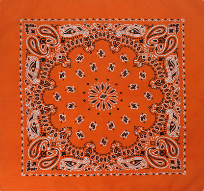 Trainmen Paisley 27" Jumbo Military Bandana Head Scarf Do-rag 100% Cotton Bandanna Face Cover 6-Pack