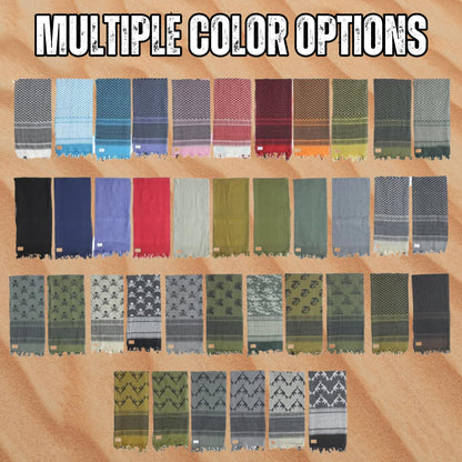 Premium Heavy Military Desert Shemagh Neck Scarf Tactical Head Wrap Arab Hijab Keffiyeh Yashmagh Ghutta Hatta