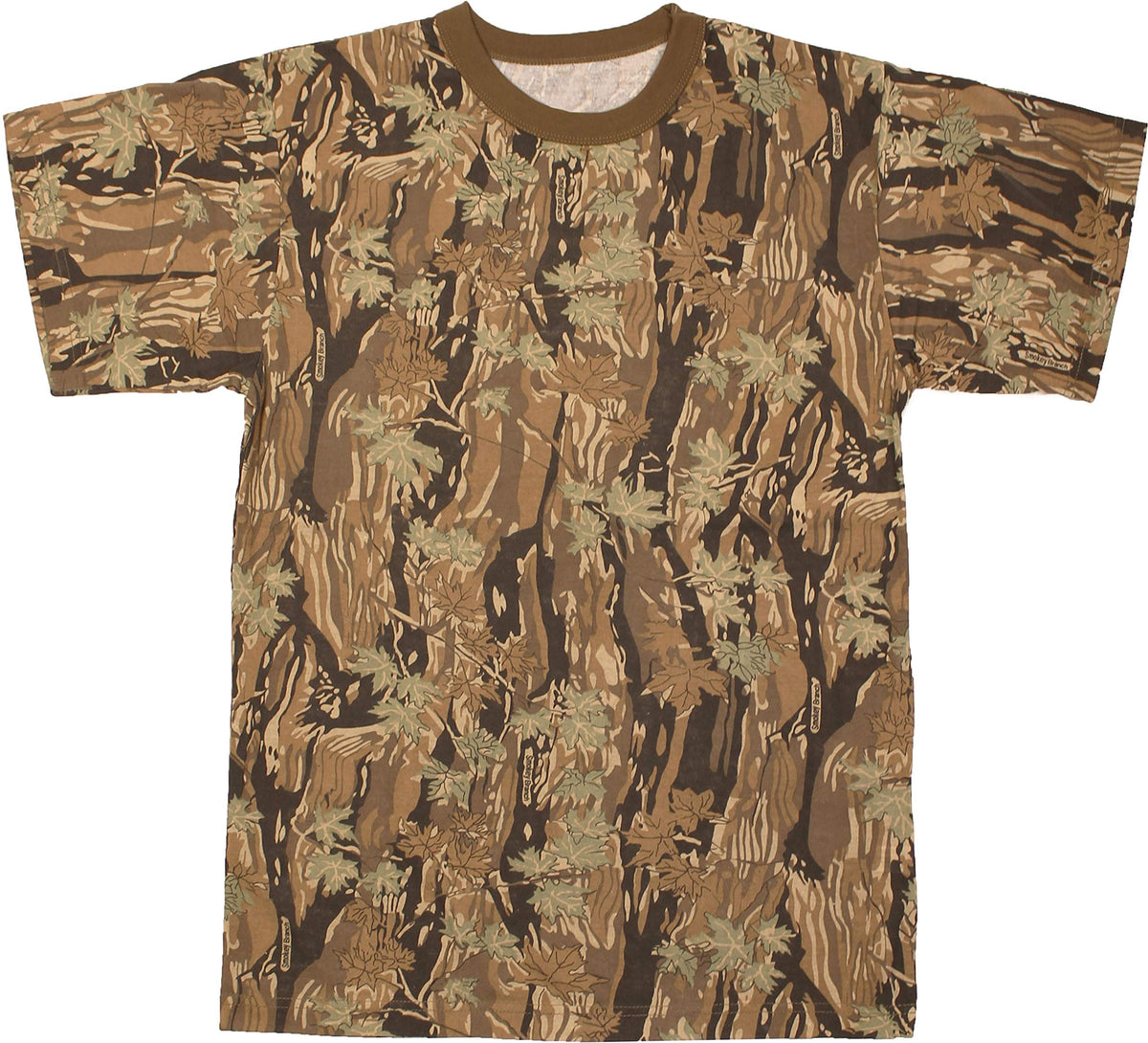 Tactical Camouflage T-Shirt Army Fashion Color Camo Military Crewneck Short Sleeve Top Tee Shirt