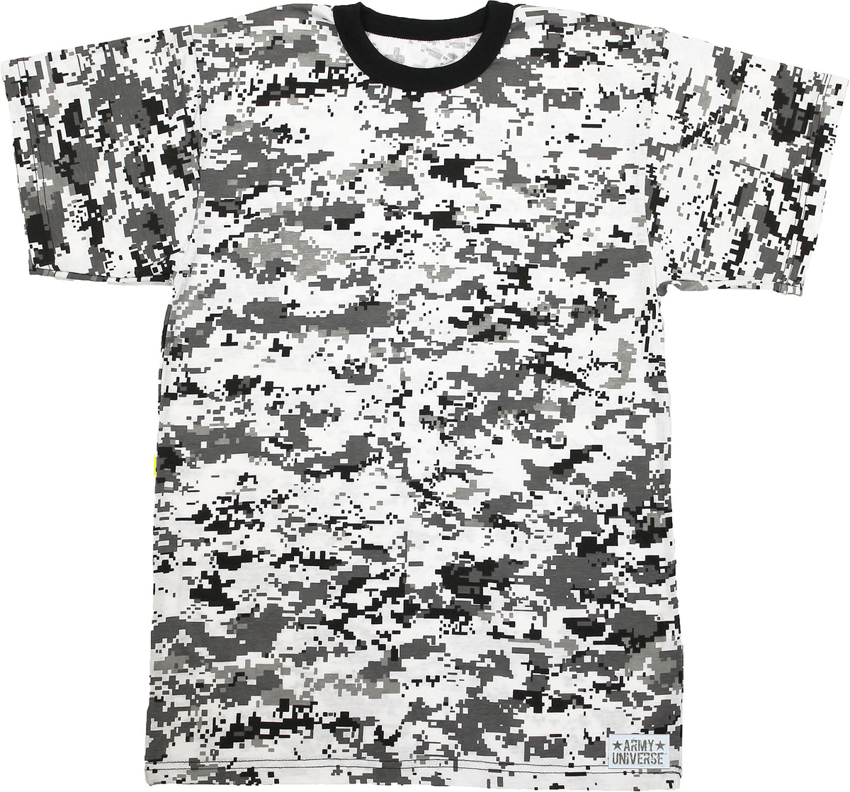Tactical Camouflage T-Shirt Army Fashion Color Camo Military Crewneck Short Sleeve Top Tee Shirt