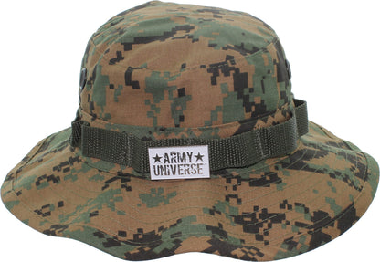 Tactical Boonie Hat Military Bucket Cap Camo Digital or Solid Wide Brim Sun Fishing Bush Booney Hunting Headwear
