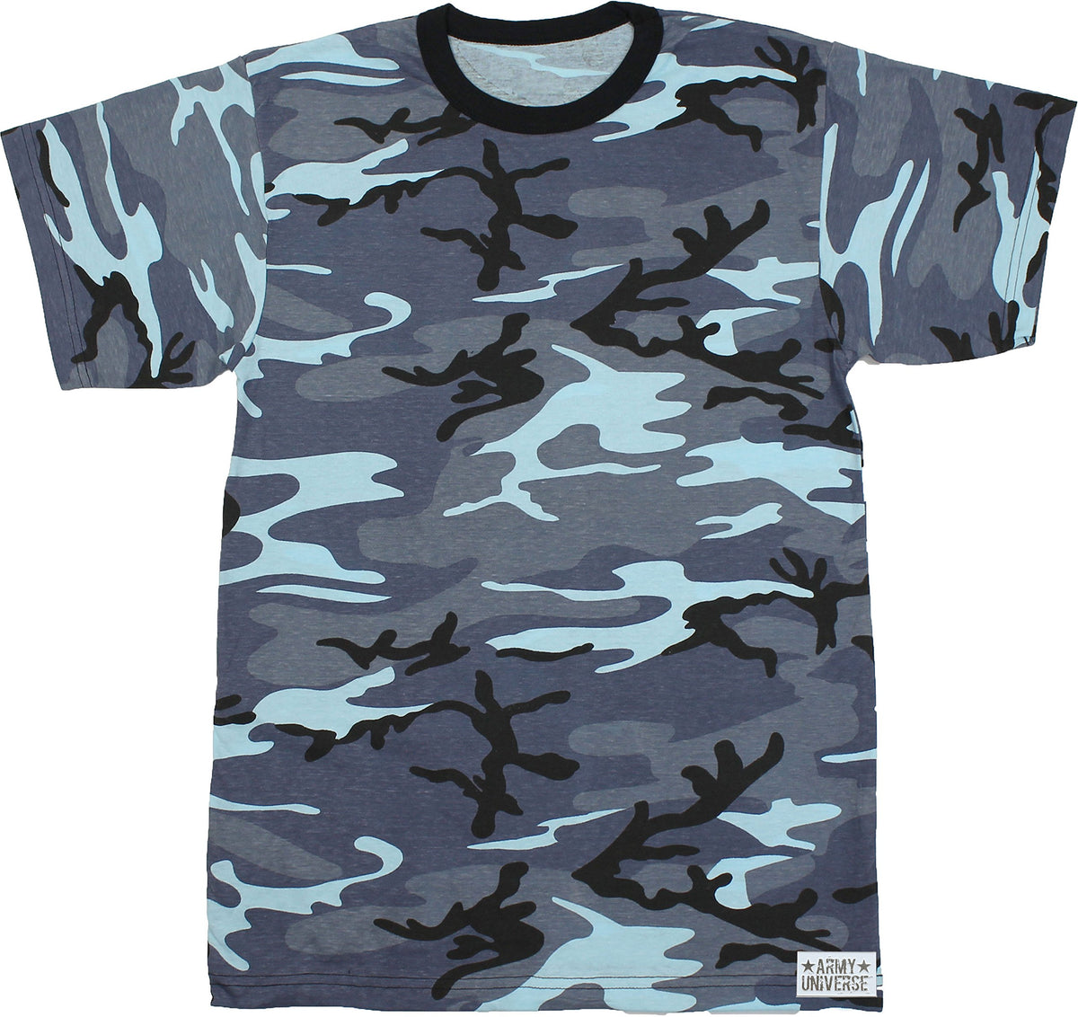 Tactical Camouflage T-Shirt Army Fashion Color Camo Military Crewneck Short Sleeve Top Tee Shirt