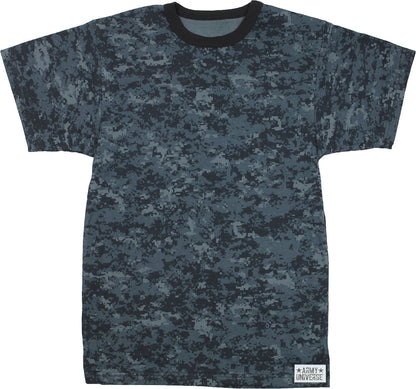 Tactical Camouflage T-Shirt Army Fashion Color Camo Military Crewneck Short Sleeve Top Tee Shirt
