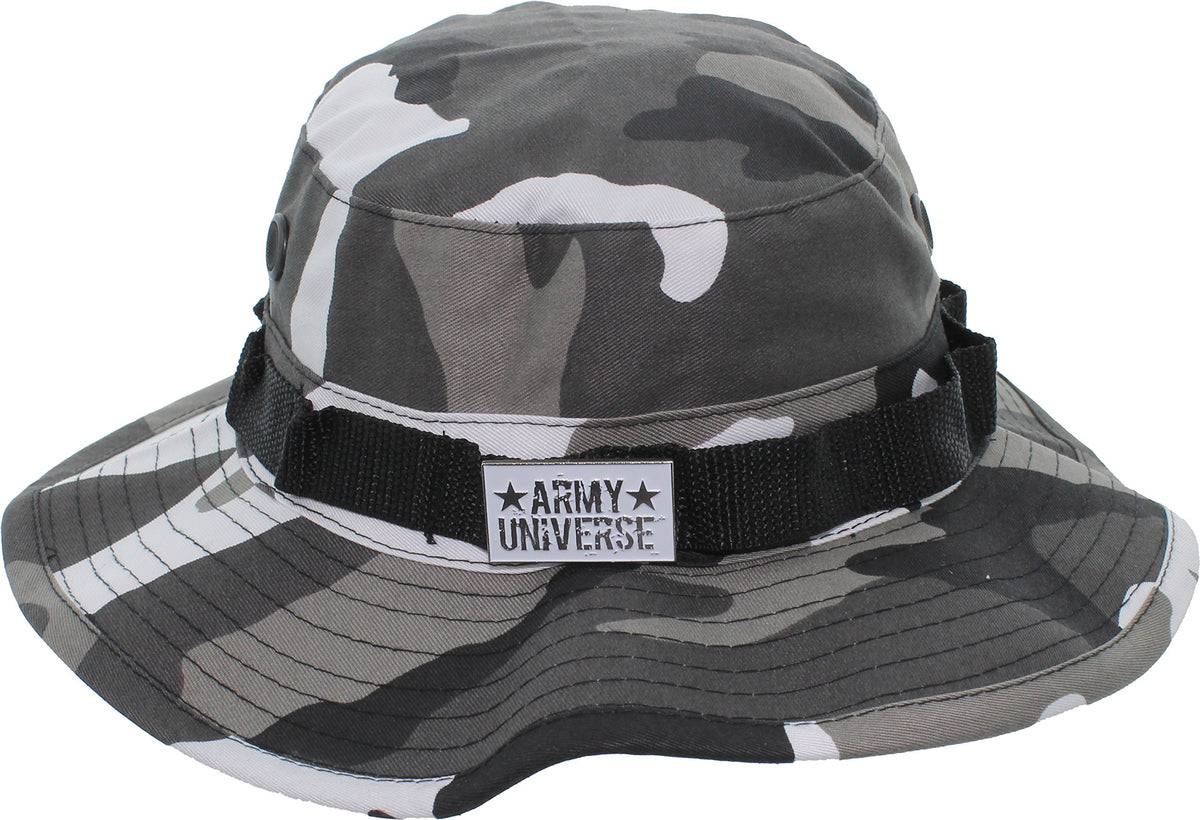 Tactical Boonie Hat Military Bucket Cap Camo Digital or Solid Wide Brim Sun Fishing Bush Booney Hunting Headwear