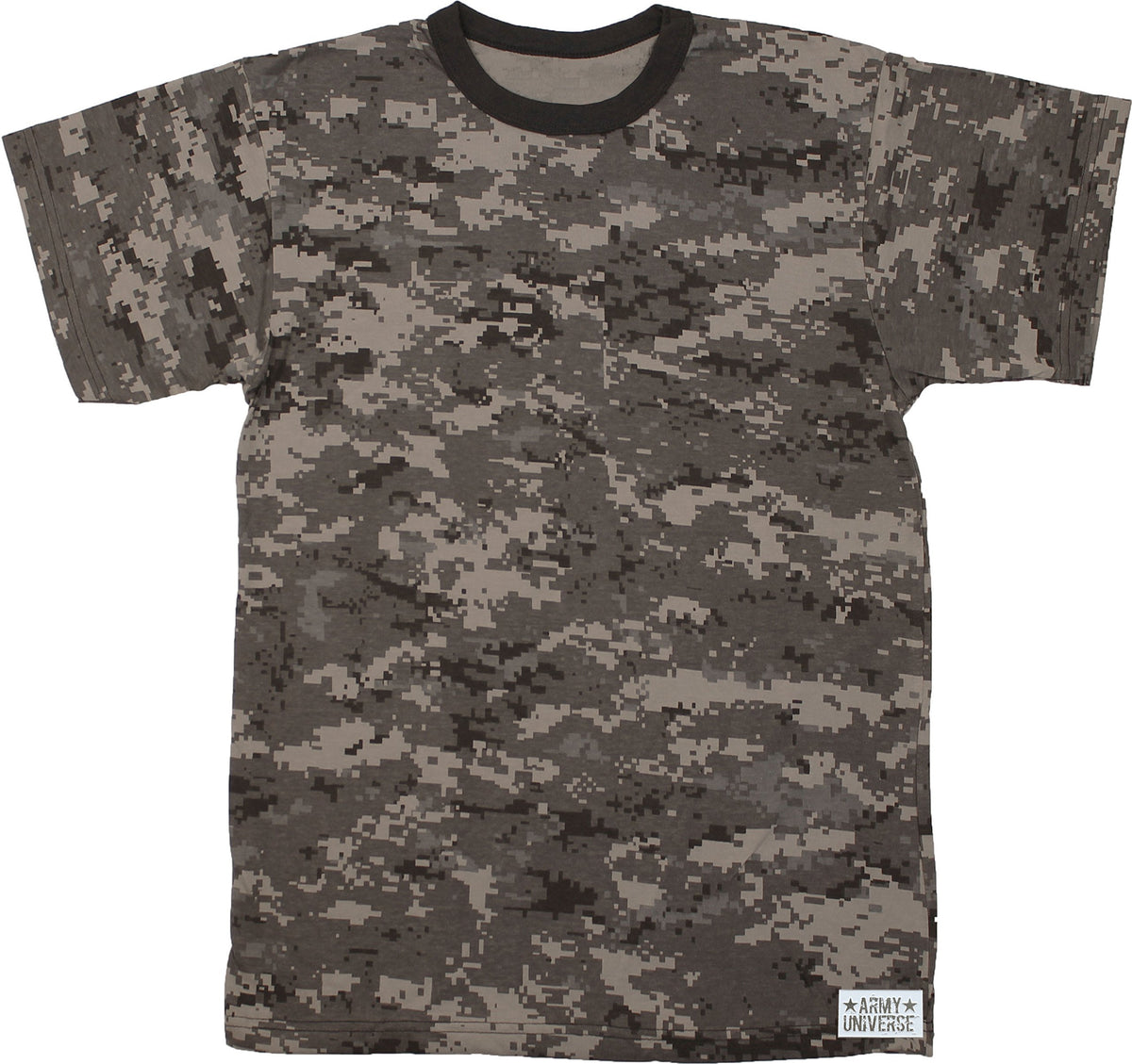 Tactical Camouflage T-Shirt Army Fashion Color Camo Military Crewneck Short Sleeve Top Tee Shirt