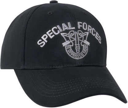 Black - SPECIAL FORCES Adjustable Cap with Special Forces Emblem