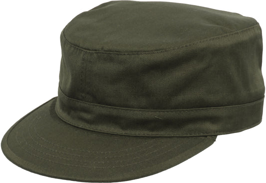 Olive Drab - Adjustable Military Fatigue Cap - Polyester Cotton
