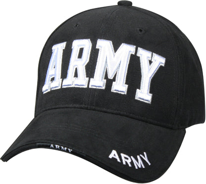 Black - ARMY Deluxe Adjustable Cap