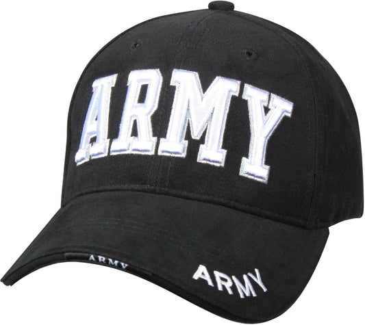 Black - ARMY Deluxe Adjustable Cap