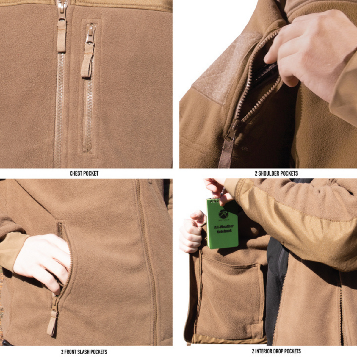Black - Spec Ops Tactical Fleece Jacket