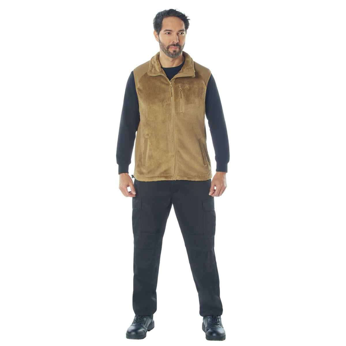 Rothco E.C.W.C.S. Polar Fleece Insulated Vest - Coyote Brown