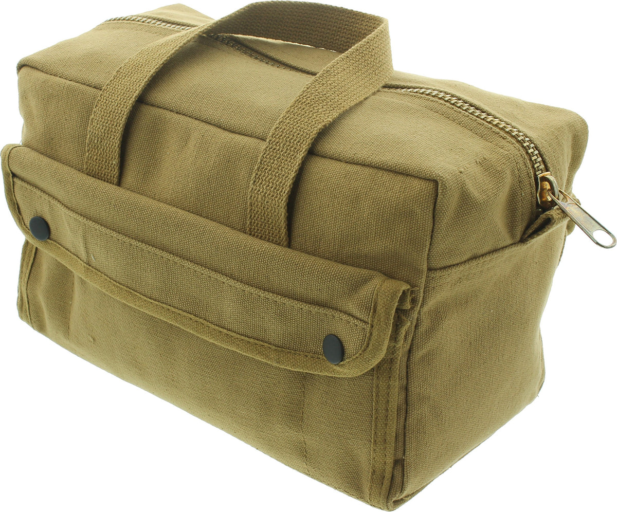 Heavy Duty Cotton Canvas Tool Bag - Military Field Carry Bag - General Purpose Storage Bag