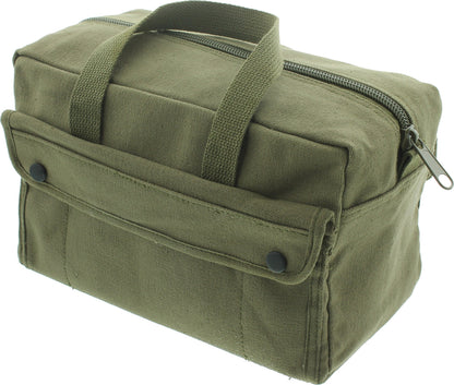 Heavy Duty Cotton Canvas Tool Bag - Military Field Carry Bag - General Purpose Storage Bag