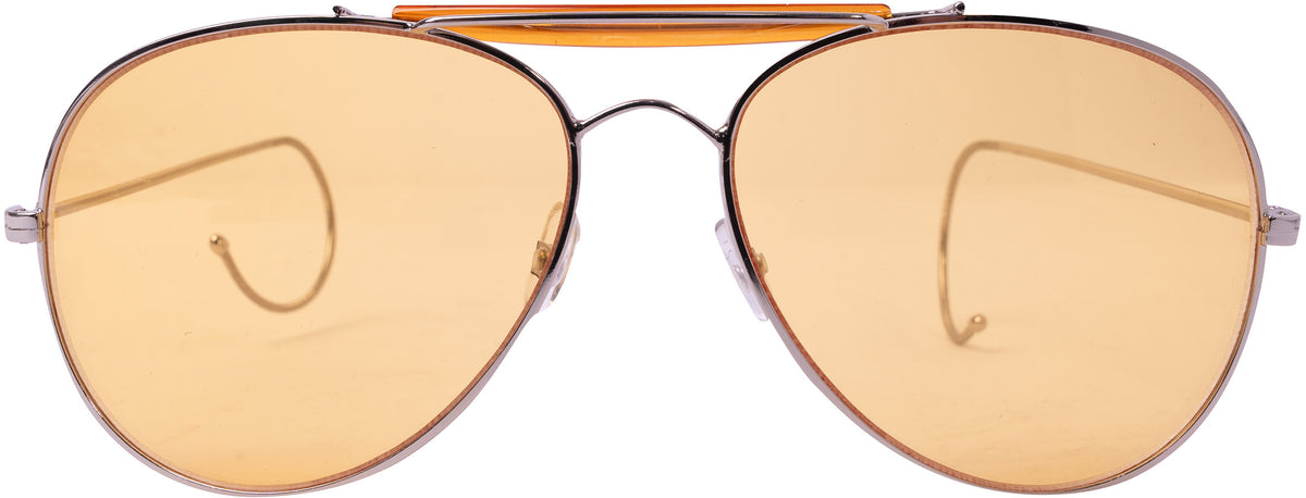 Yellow Lenses - US Air Force Style Aviator Sunglasses with Case