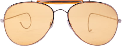 Yellow Lenses - US Air Force Style Aviator Sunglasses with Case