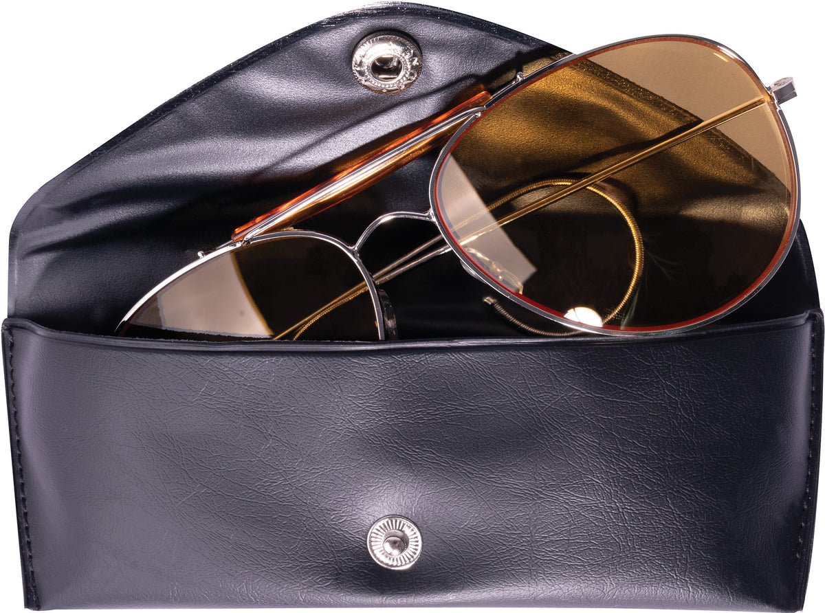 Yellow Lenses - US Air Force Style Aviator Sunglasses with Case