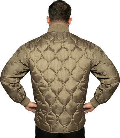 Mens Quilted Woobie Hooded Sweatshirt Lightweight Warm Thick Jacket