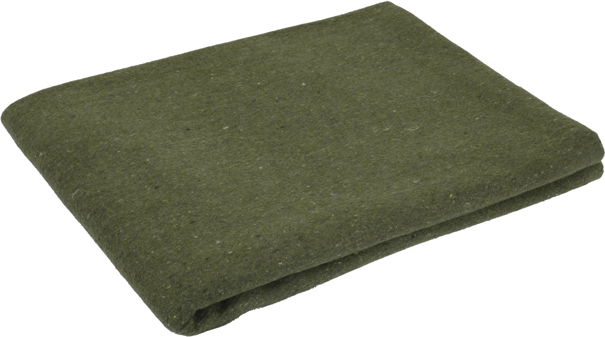 Olive Drab - Wool Rescue Survival Blanket 66"X90"
