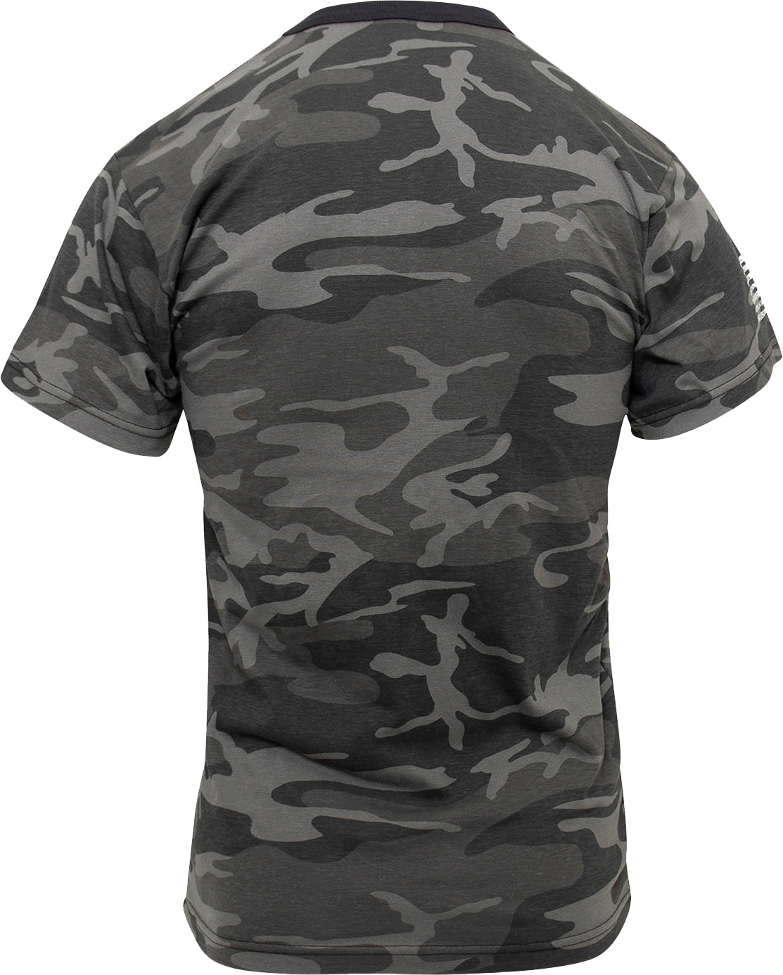 Black Camo - US Flag T-Shirt