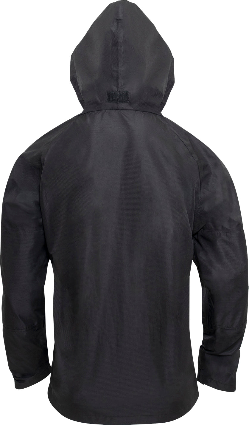 Black - Tactical Hard Shell Waterproof Jacket Military Rain Jacket Breathable Outdoor Shell