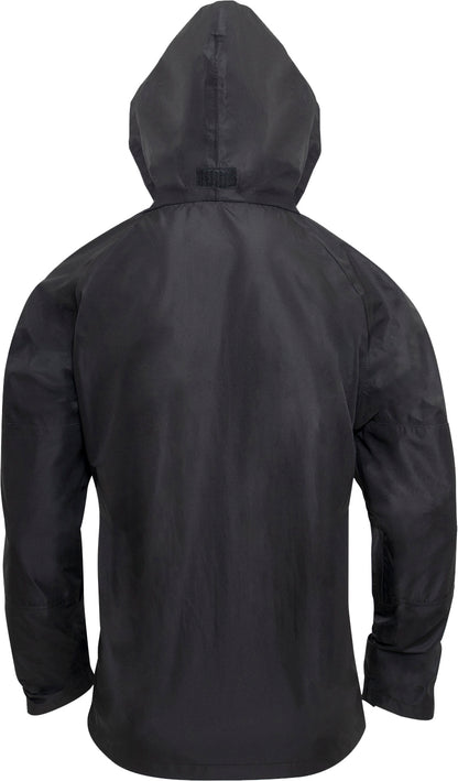 Black - Tactical Hard Shell Waterproof Jacket Military Rain Jacket Breathable Outdoor Shell