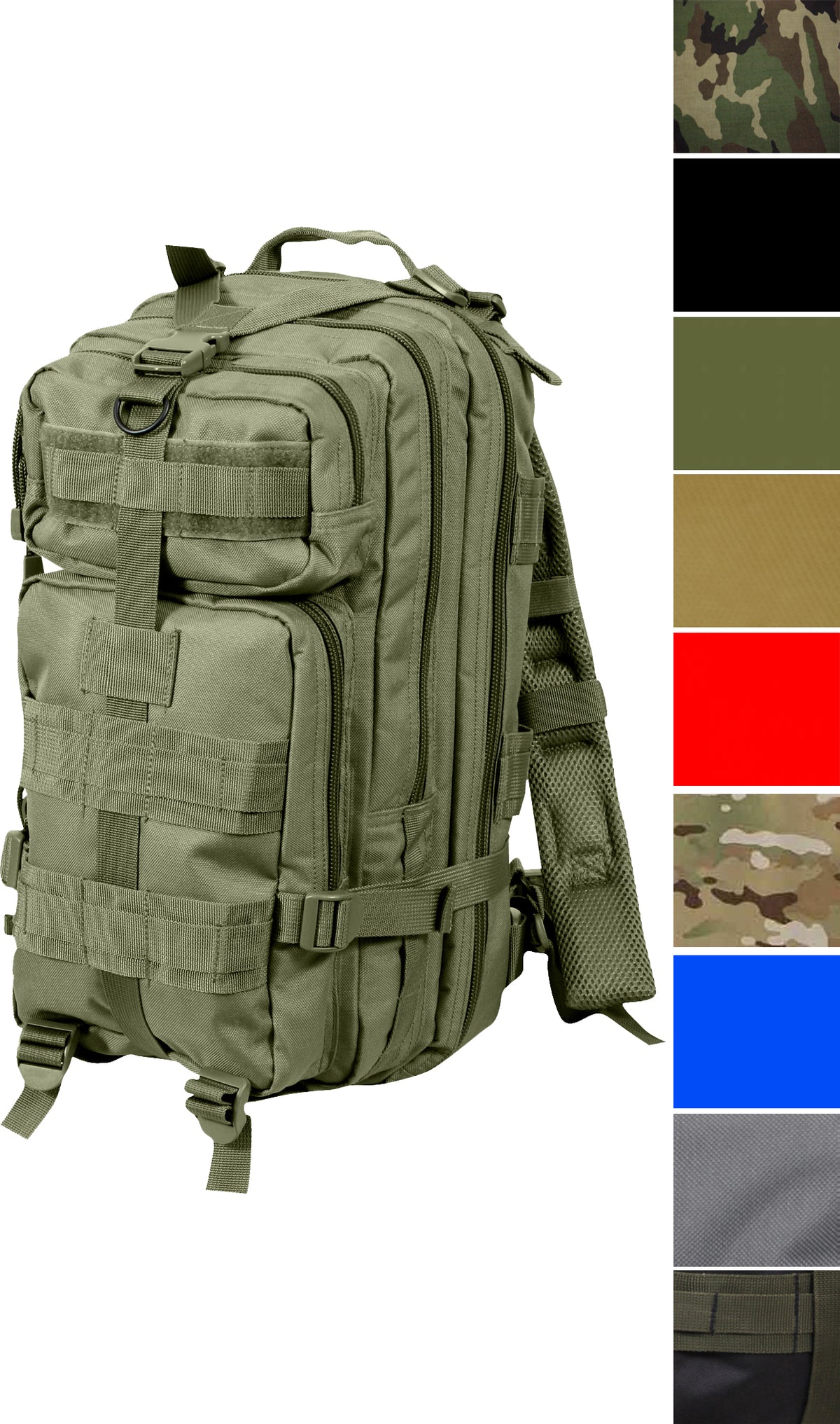 First Responder EMS EMT 200 Piece Trauma Kit Backpack - MOLLE Medium Transport Medical Pack (17" x 10" x 9")
